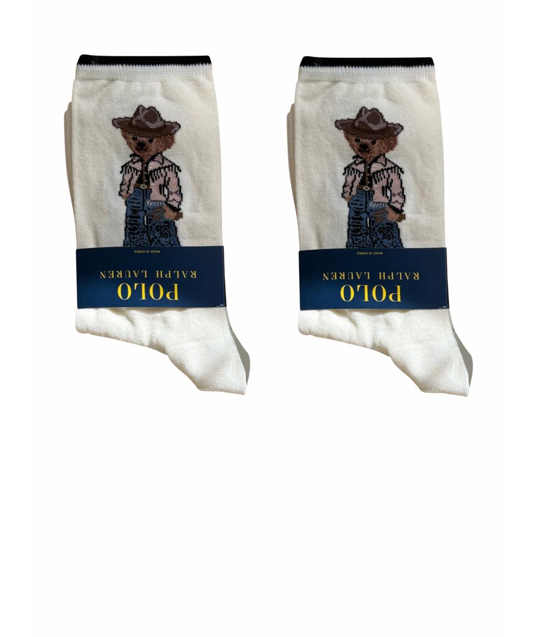 POLO RALPH LAUREN Белые носки, чулки и колготы, фото 1
