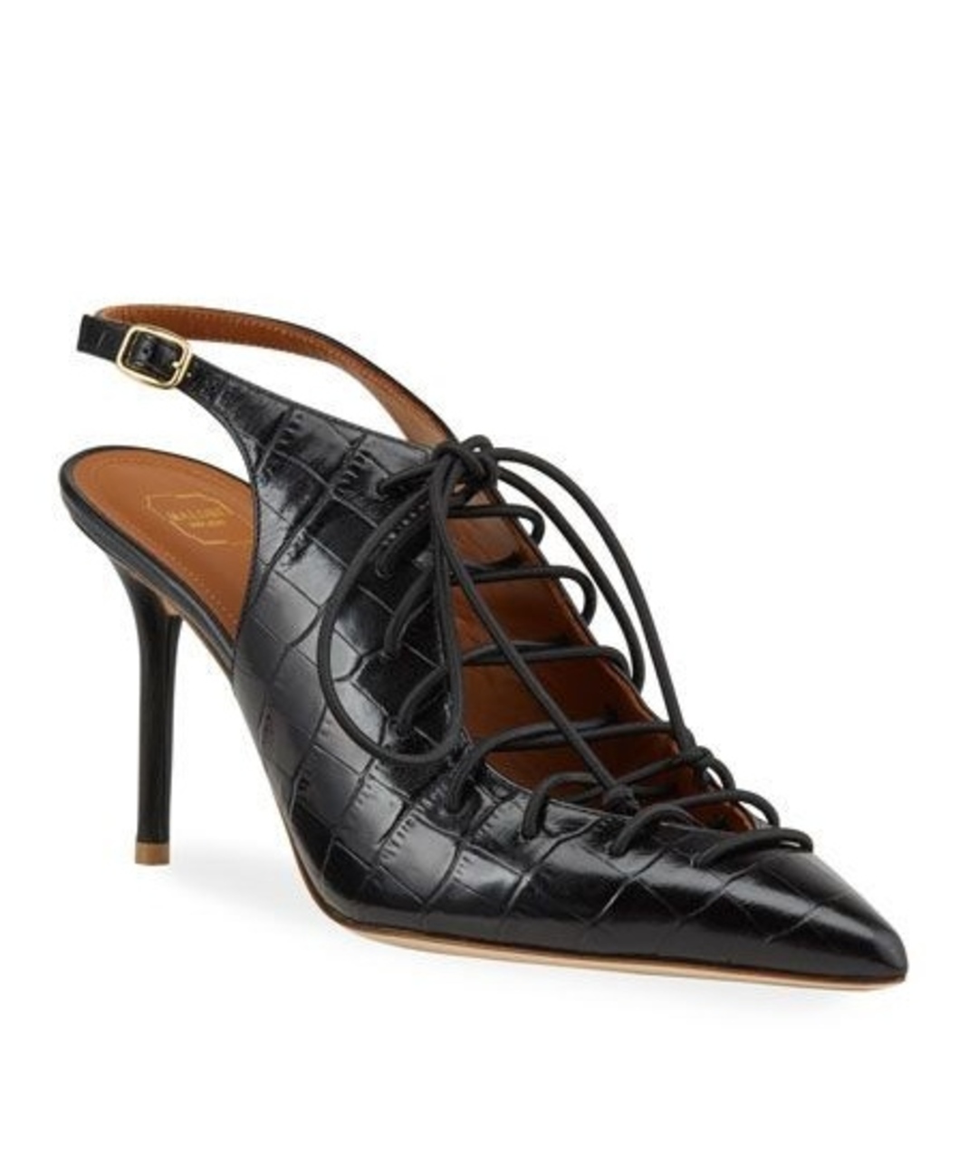 MALONE SOULIERS Черные кожаные туфли, фото 2