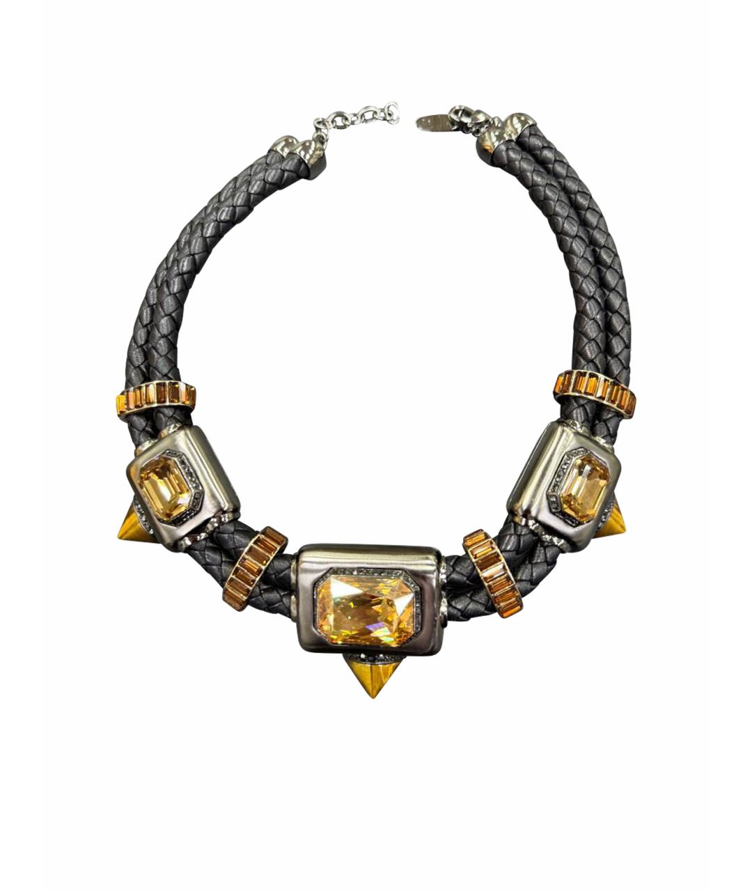 ROBERTO CAVALLI Черное колье, фото 1