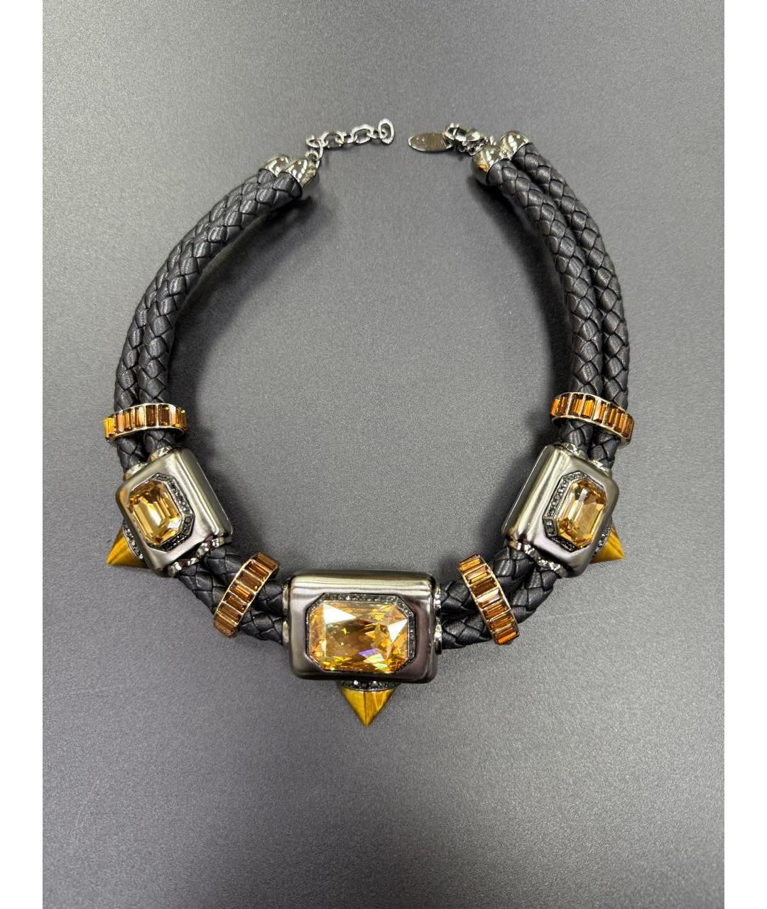 ROBERTO CAVALLI Черное колье, фото 5