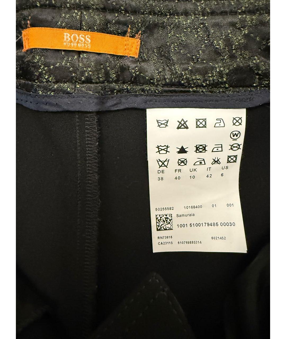 HUGO BOSS Черные хлопковые леггинсы и велосипедки, фото 7