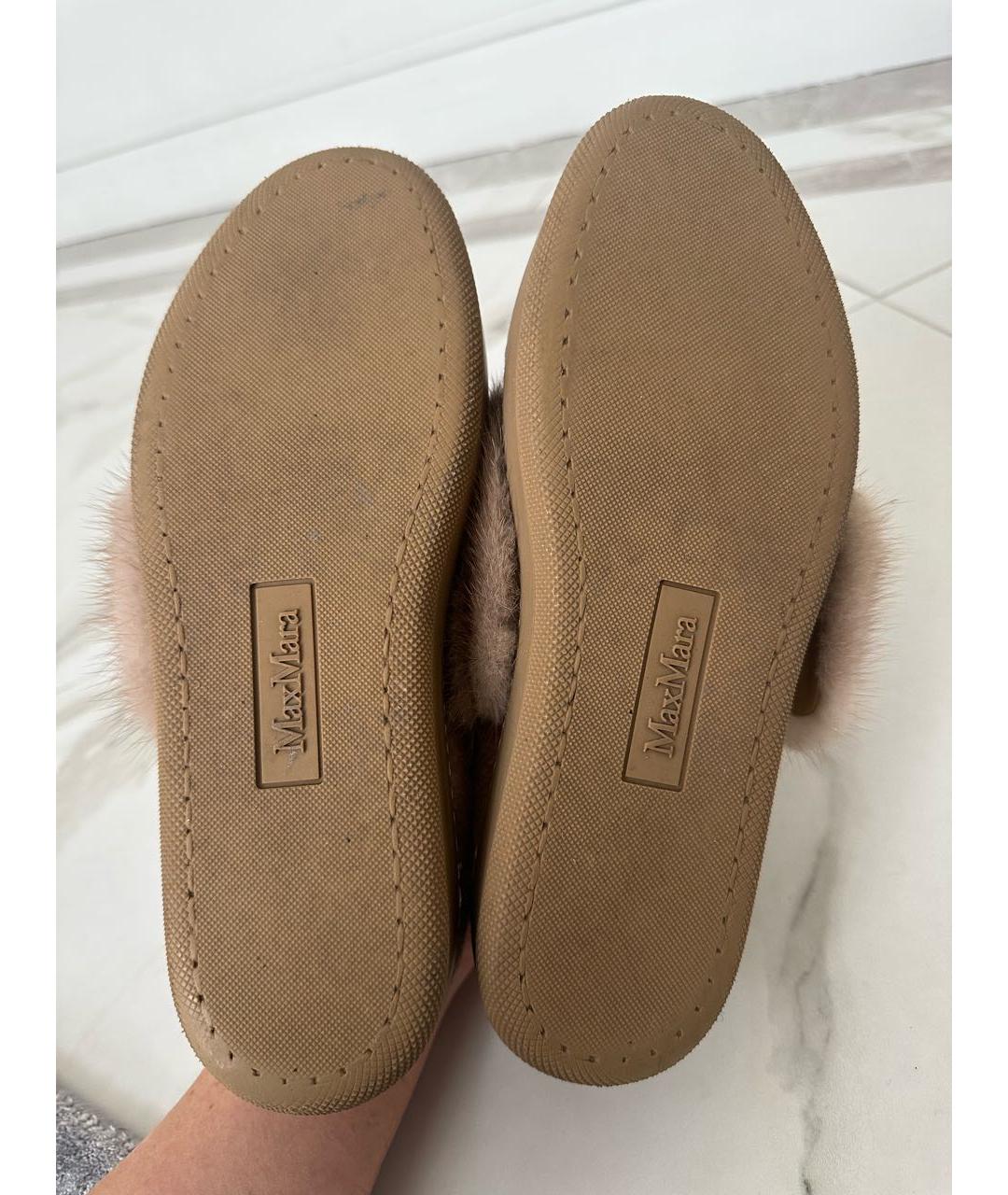 MAX MARA Бежевые лоферы, фото 5