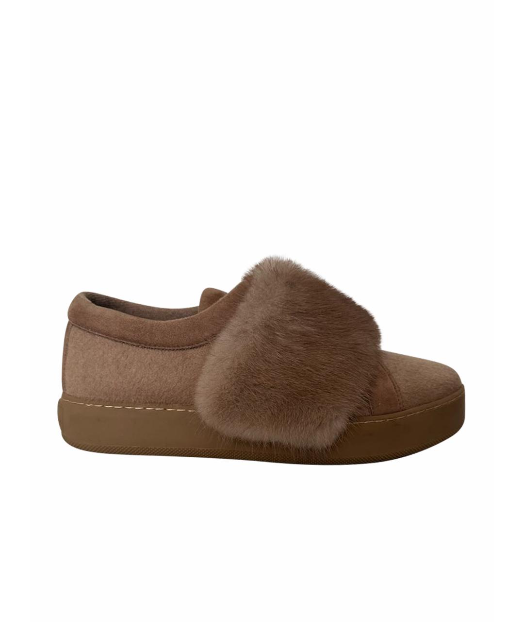 MAX MARA Бежевые лоферы, фото 1