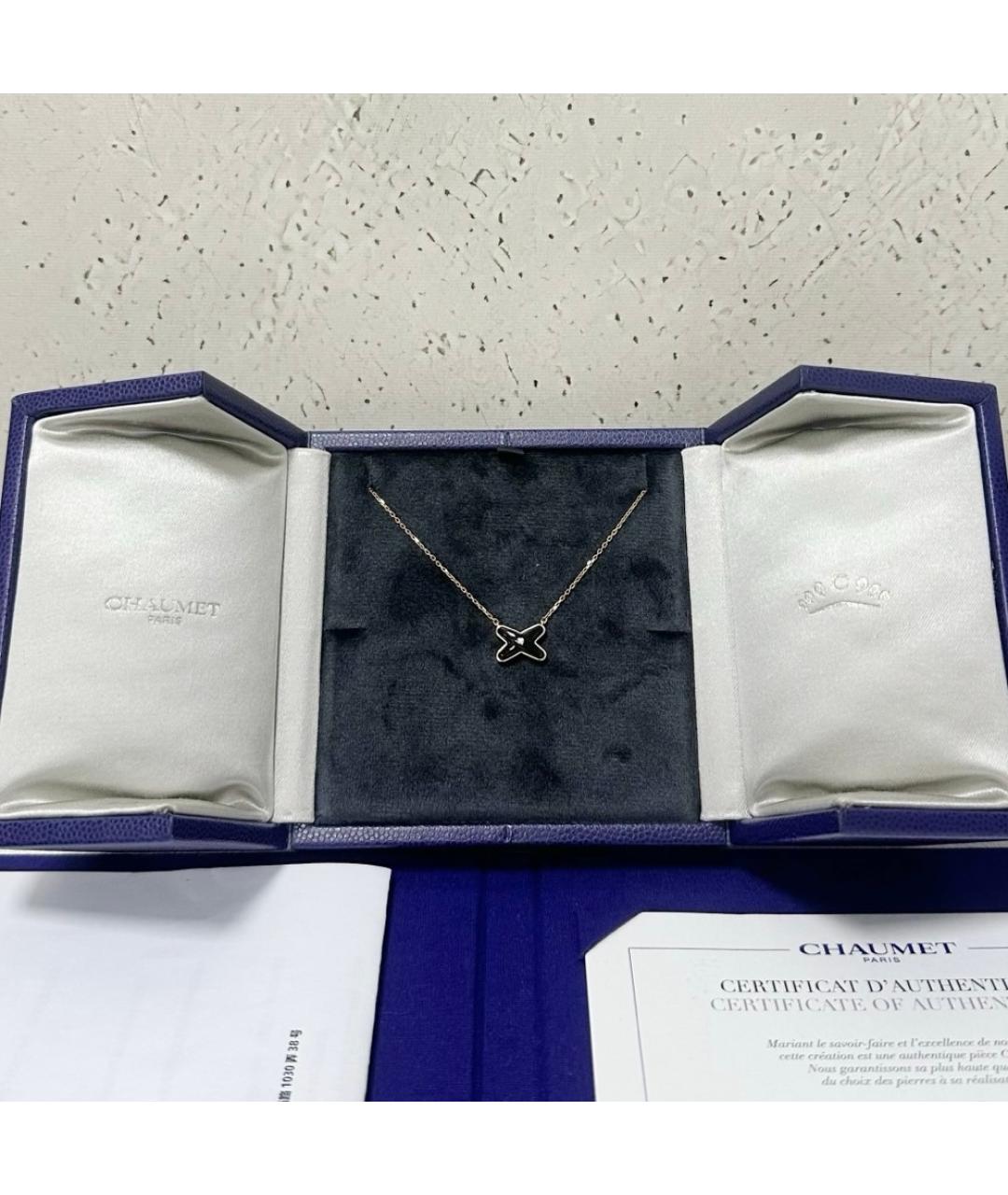 CHAUMET Черное колье из розового золота, фото 2