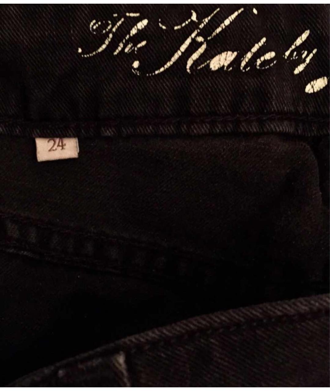 JUICY COUTURE Черные хлопко-эластановые прямые джинсы, фото 6