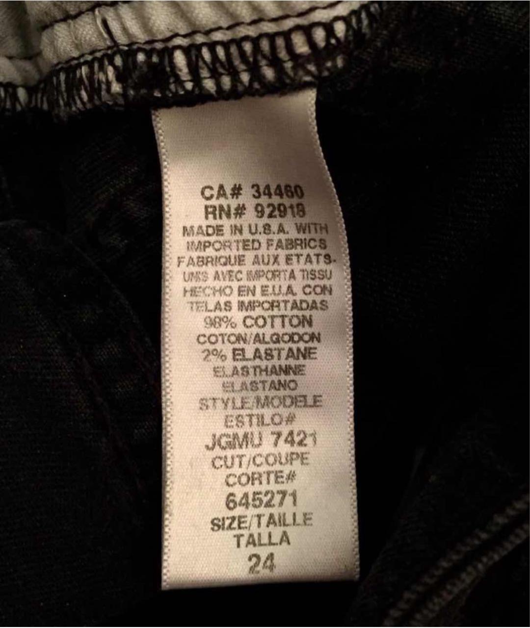 JUICY COUTURE Черные хлопко-эластановые прямые джинсы, фото 7