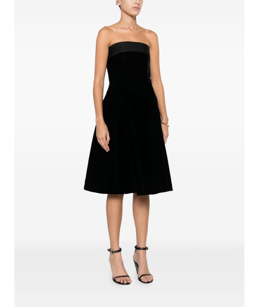 EMPORIO ARMANI Черное вискозное платье, фото 3