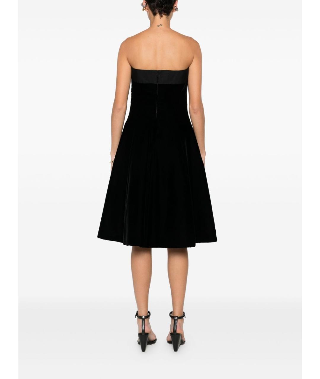 EMPORIO ARMANI Черное вискозное платье, фото 2