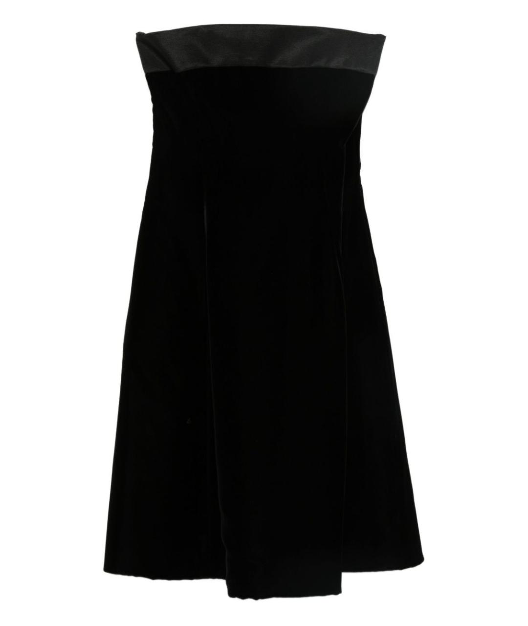 EMPORIO ARMANI Черное вискозное платье, фото 1