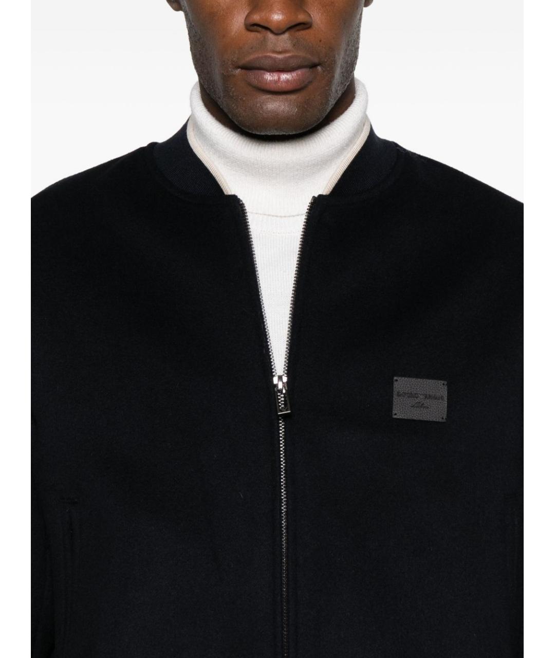 EMPORIO ARMANI Синяя шерстяная куртка, фото 2