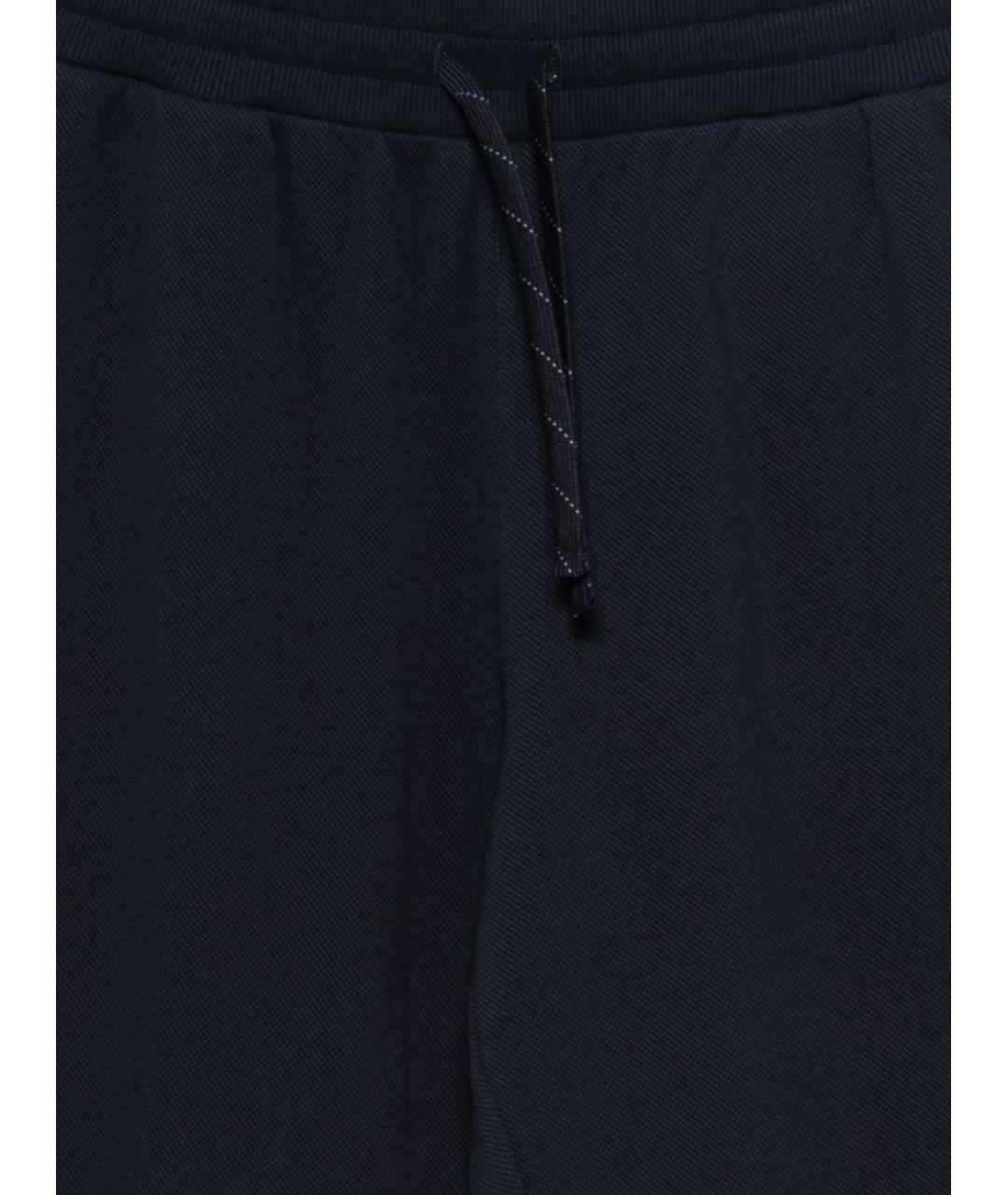 EMPORIO ARMANI Синие хлопковые повседневные брюки, фото 2