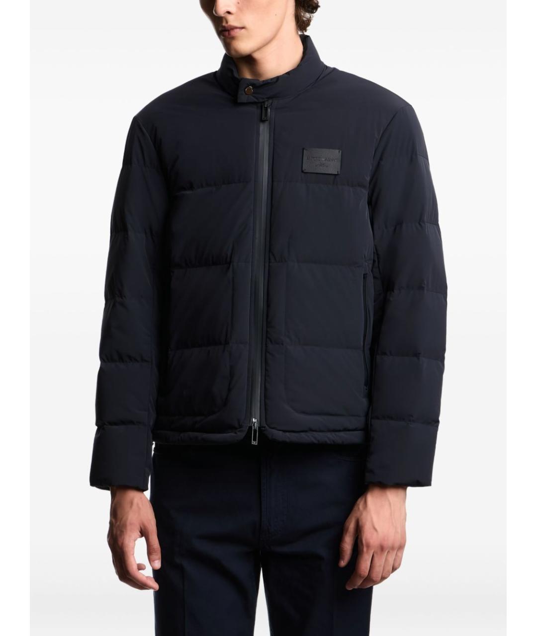 EMPORIO ARMANI Синяя полиамидовая куртка, фото 3