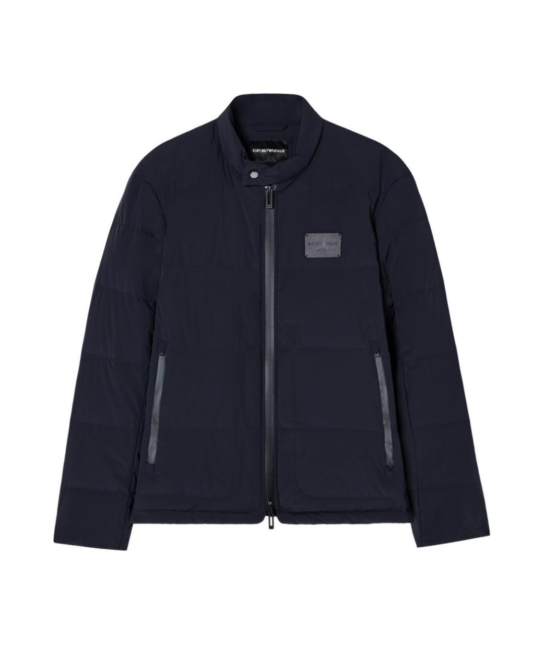EMPORIO ARMANI Синяя полиамидовая куртка, фото 1