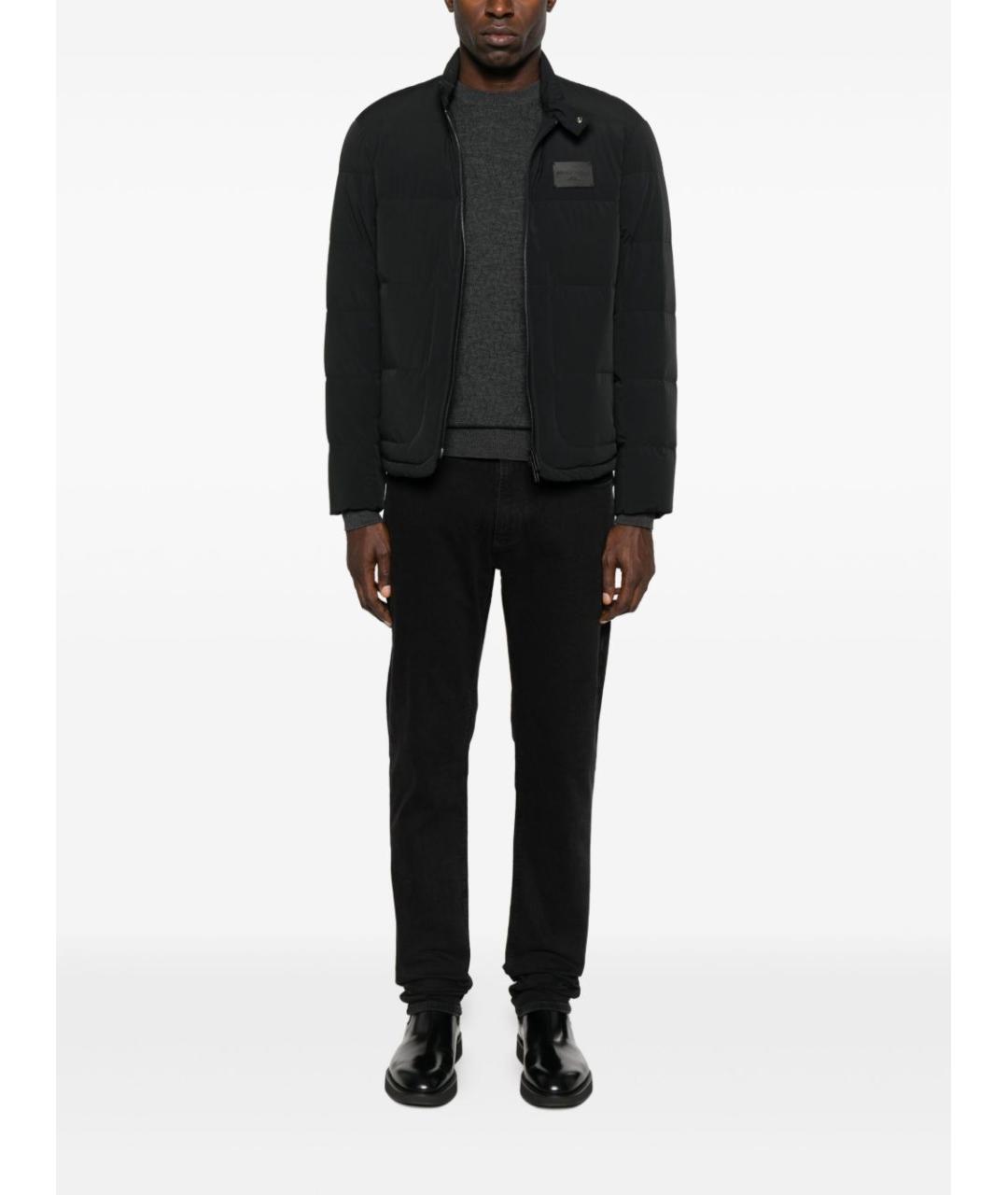 EMPORIO ARMANI Черная полиамидовая куртка, фото 4