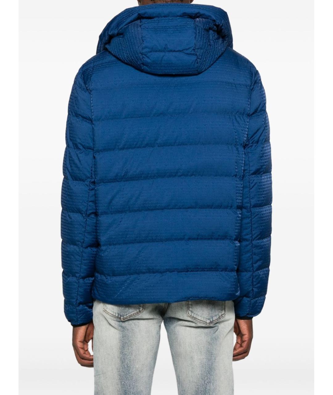 EMPORIO ARMANI Синяя полиамидовая куртка, фото 4