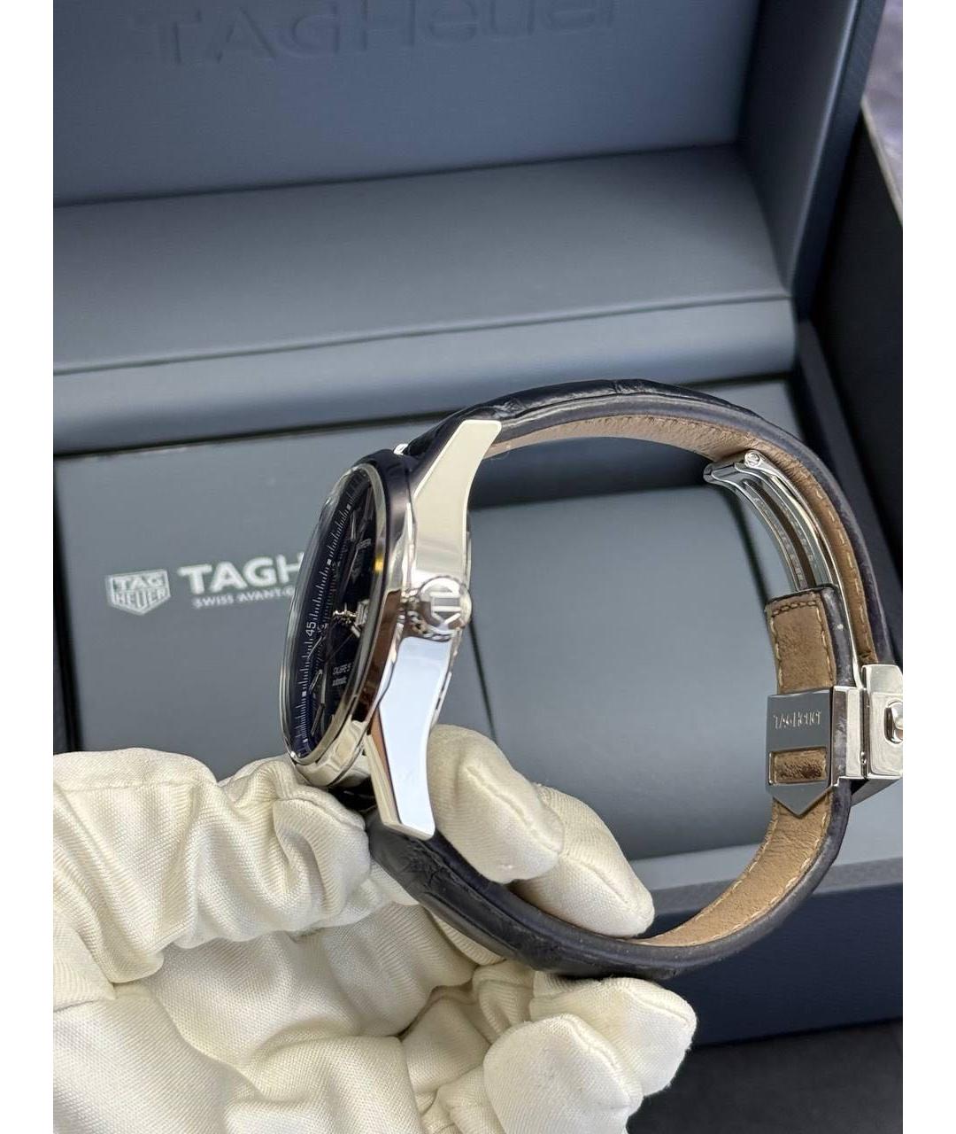 TAG HEUER Темно-синие металлические часы, фото 6
