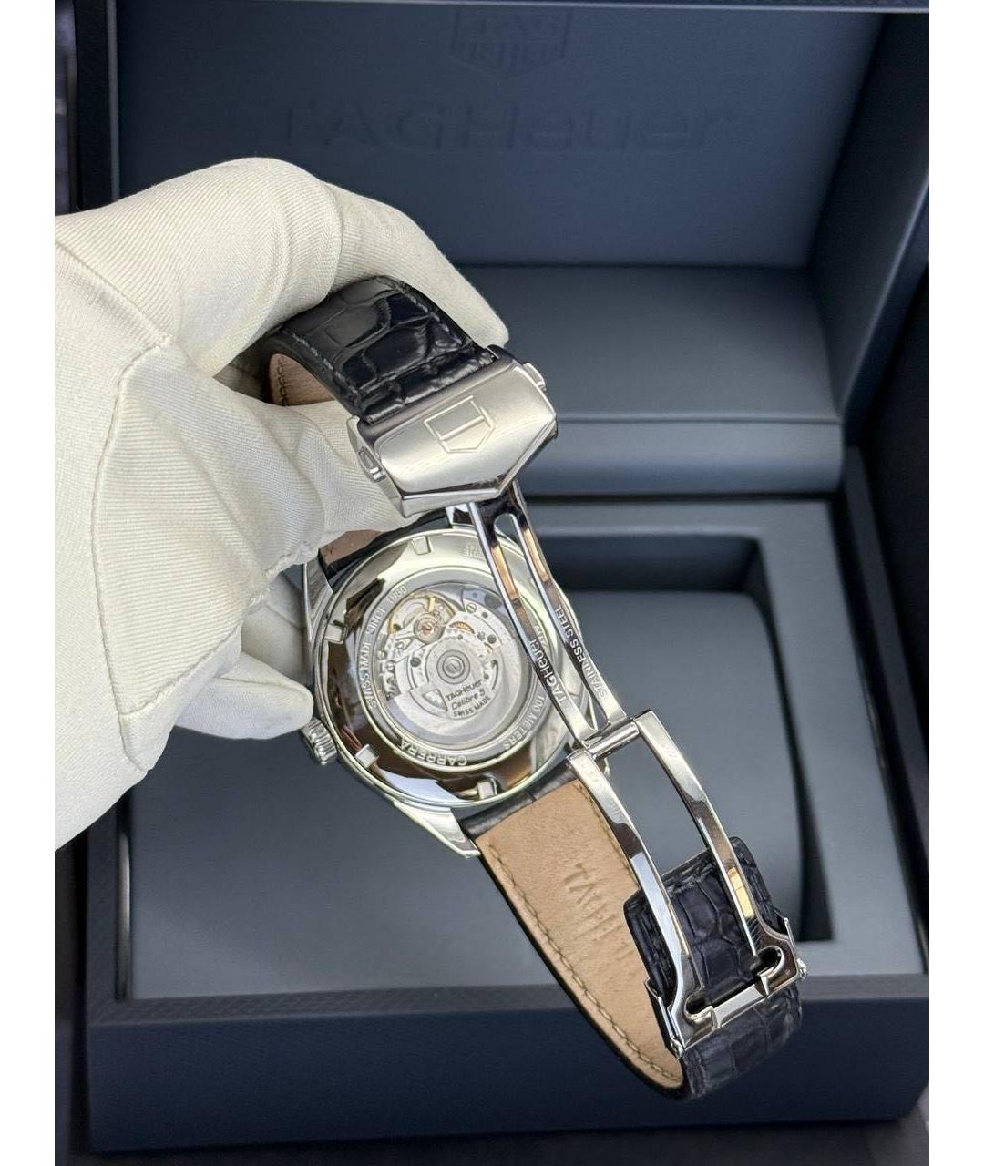 TAG HEUER Темно-синие металлические часы, фото 8
