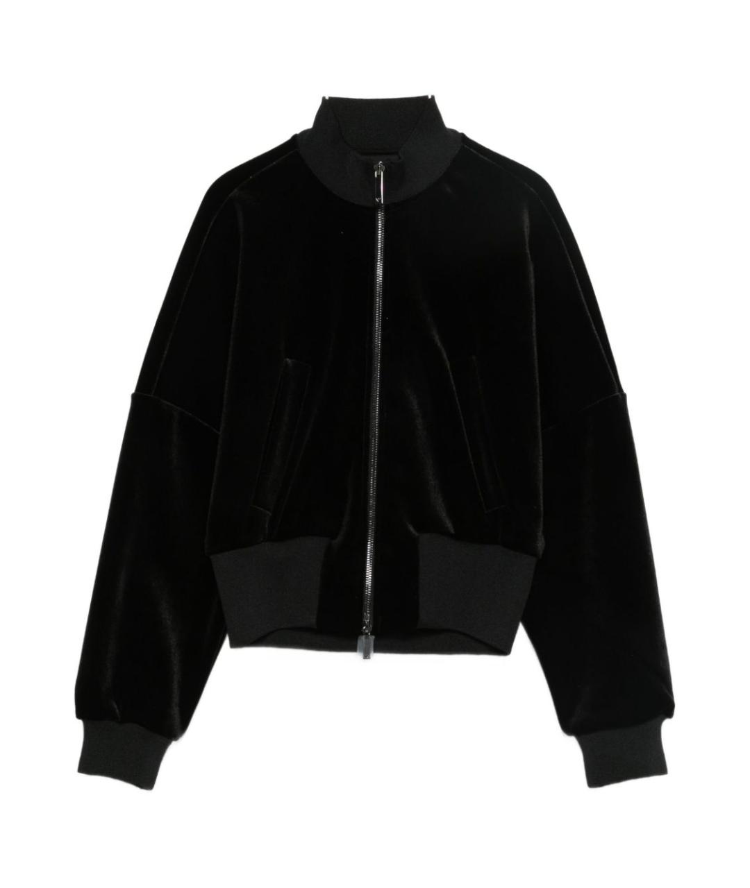 EMPORIO ARMANI Черная полиэстеровая куртка, фото 1