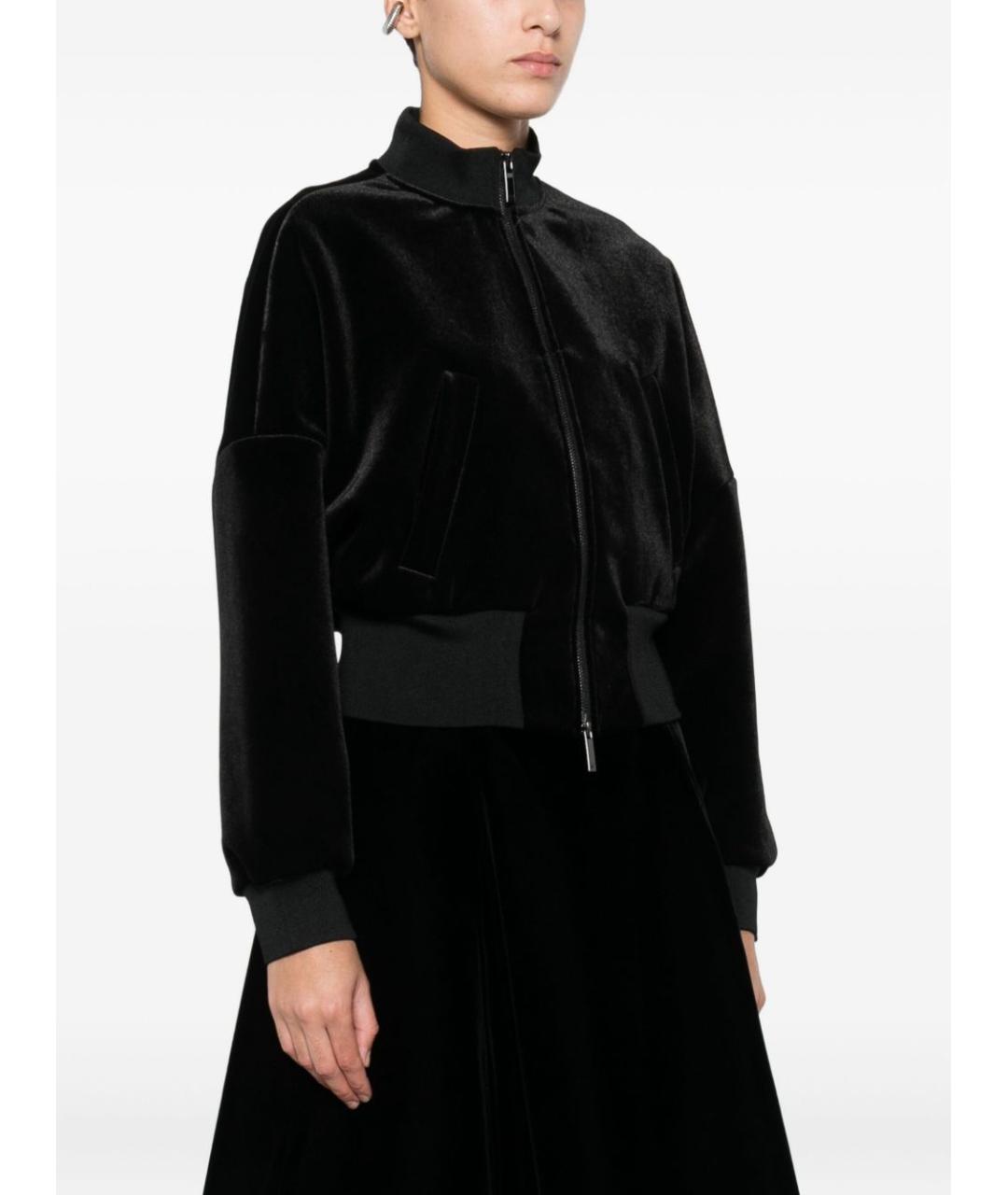 EMPORIO ARMANI Черная полиэстеровая куртка, фото 5