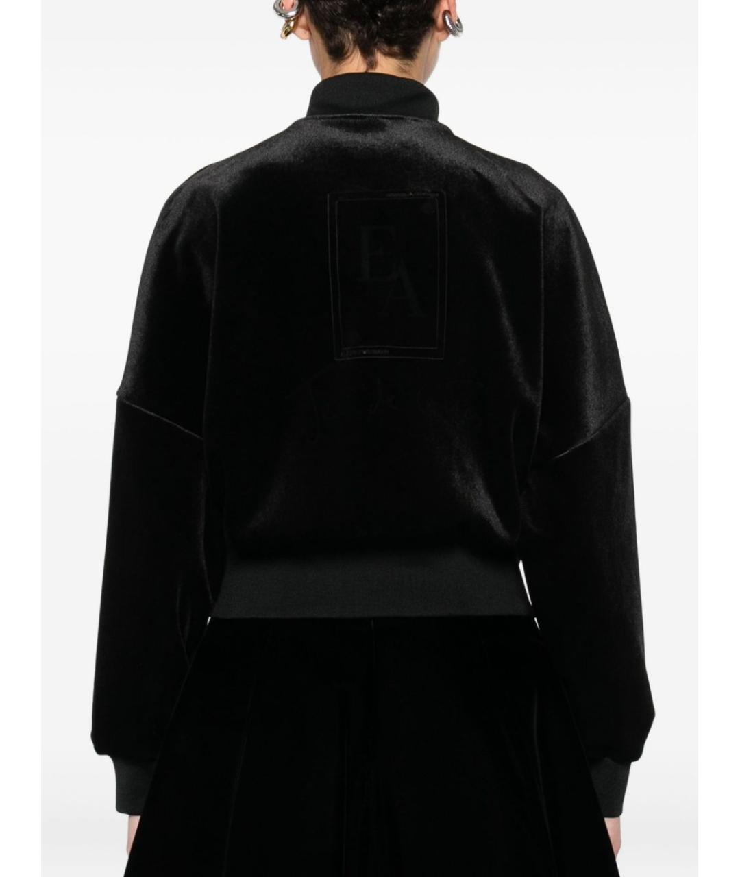 EMPORIO ARMANI Черная полиэстеровая куртка, фото 2