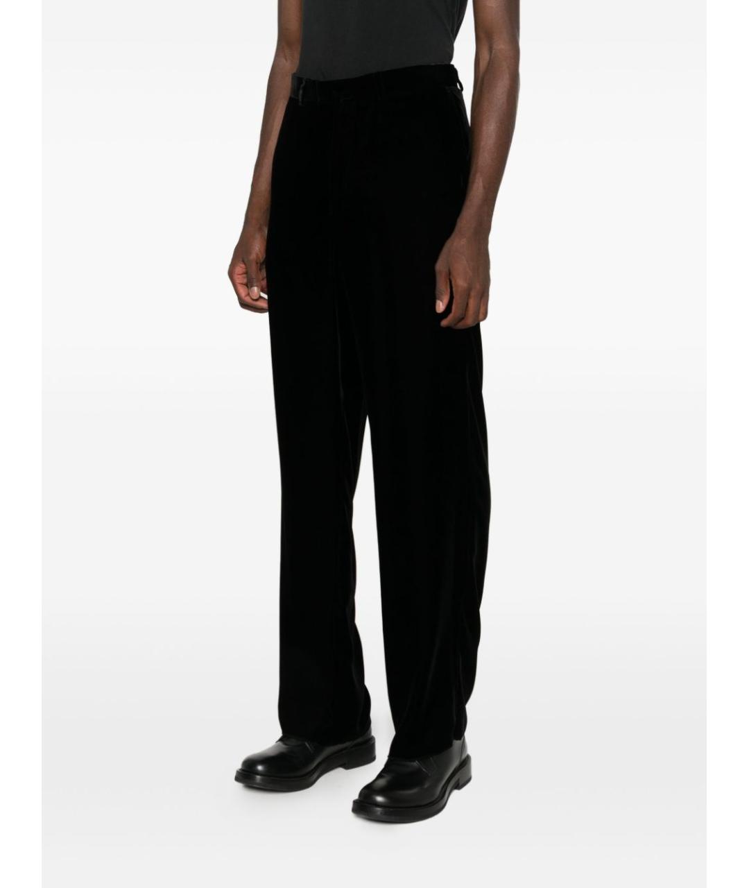 EMPORIO ARMANI Черные вискозные классические брюки, фото 3