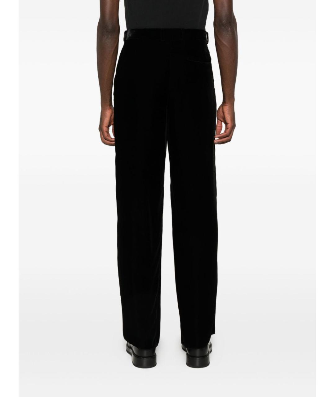 EMPORIO ARMANI Черные вискозные классические брюки, фото 5
