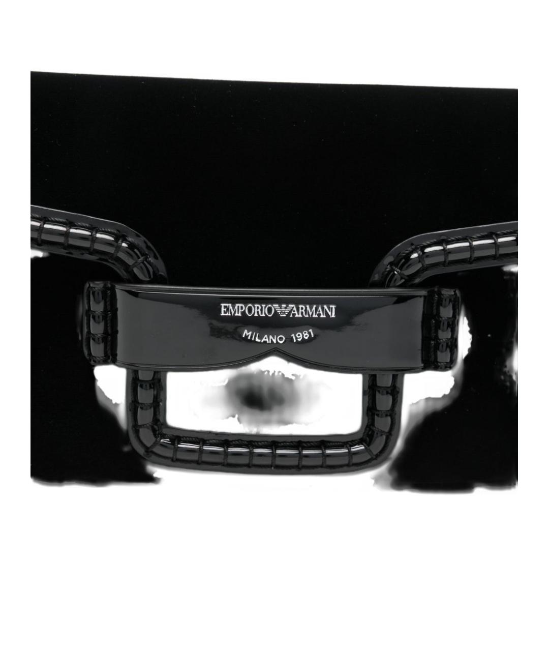 EMPORIO ARMANI Черная синтетическая сумка через плечо, фото 3