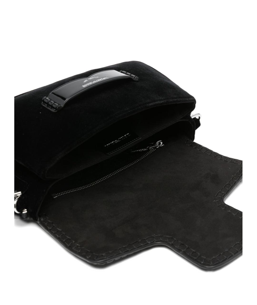 EMPORIO ARMANI Черная синтетическая сумка через плечо, фото 2