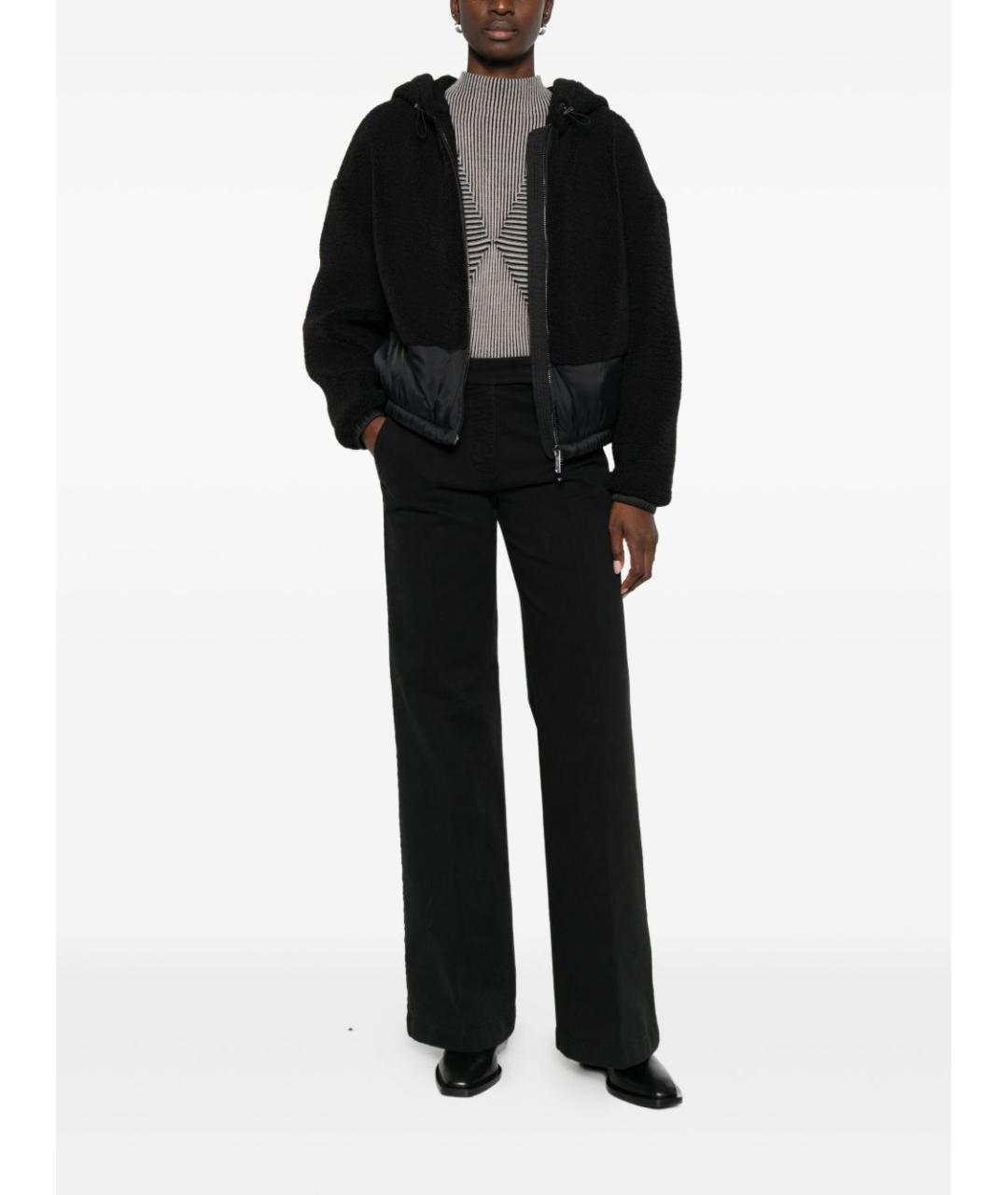 EMPORIO ARMANI Черная полиэстеровая куртка, фото 2