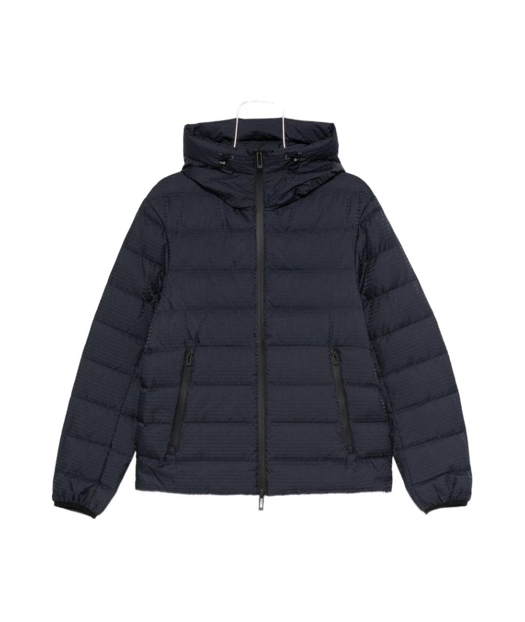 EMPORIO ARMANI Синяя полиамидовая куртка, фото 1