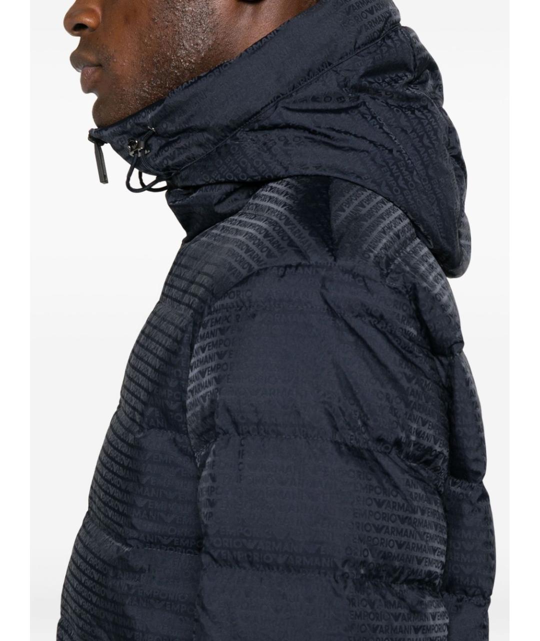 EMPORIO ARMANI Синяя полиамидовая куртка, фото 4