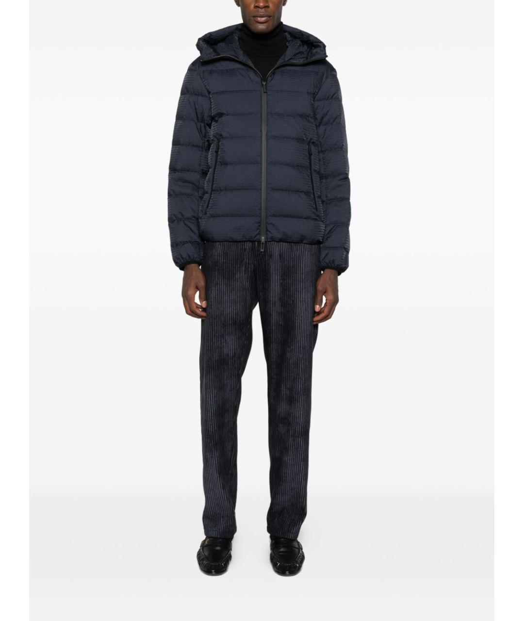 EMPORIO ARMANI Синяя полиамидовая куртка, фото 3