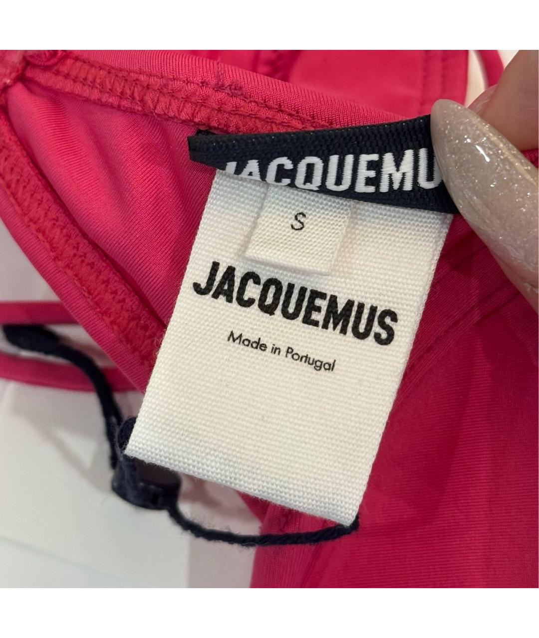 JACQUEMUS Розовый купальник, фото 3