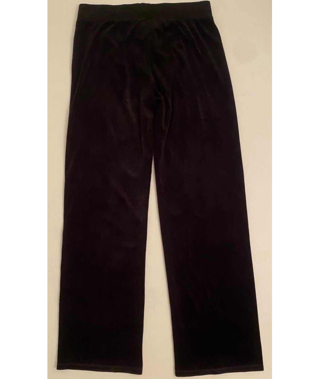 JUICY COUTURE Черные хлопко-эластановые спортивные брюки и шорты, фото 3