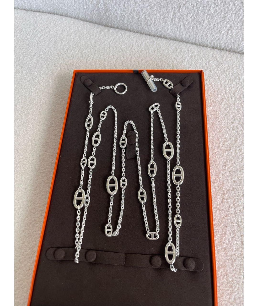 HERMES Серебряная серебряная цепочка, фото 2