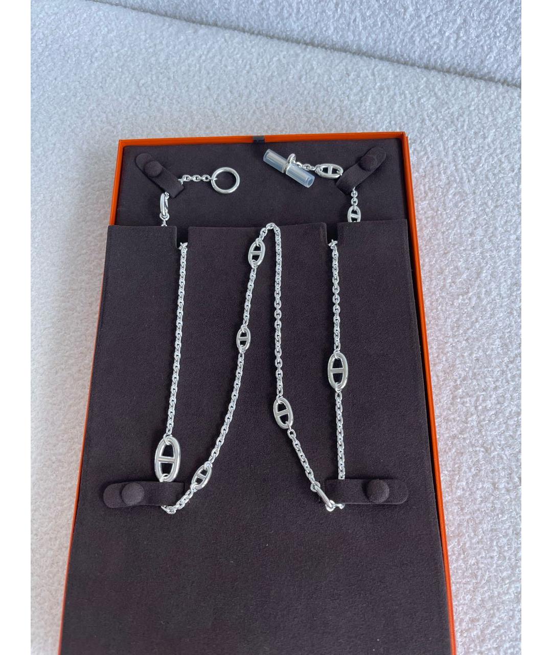 HERMES Серебряная серебряная цепочка, фото 4