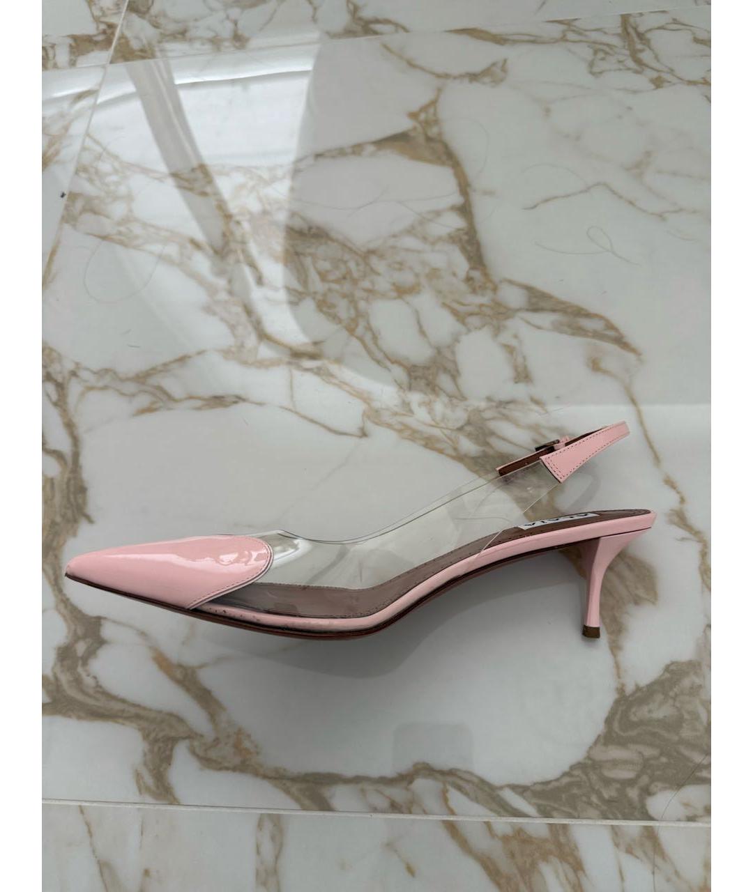 ALAIA Розовые лодочки на низком каблуке, фото 2