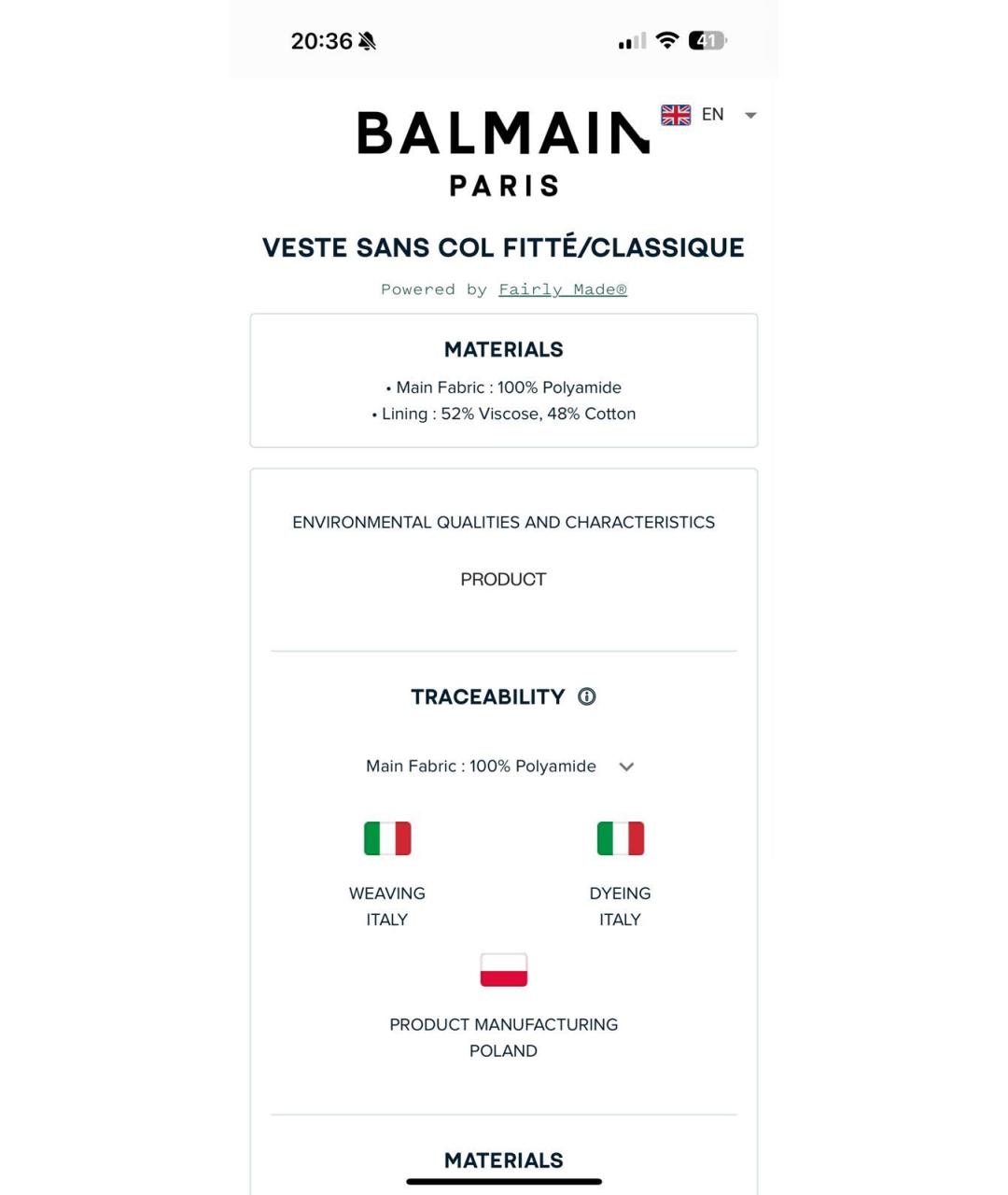BALMAIN Черный полиамидовый жакет/пиджак, фото 7
