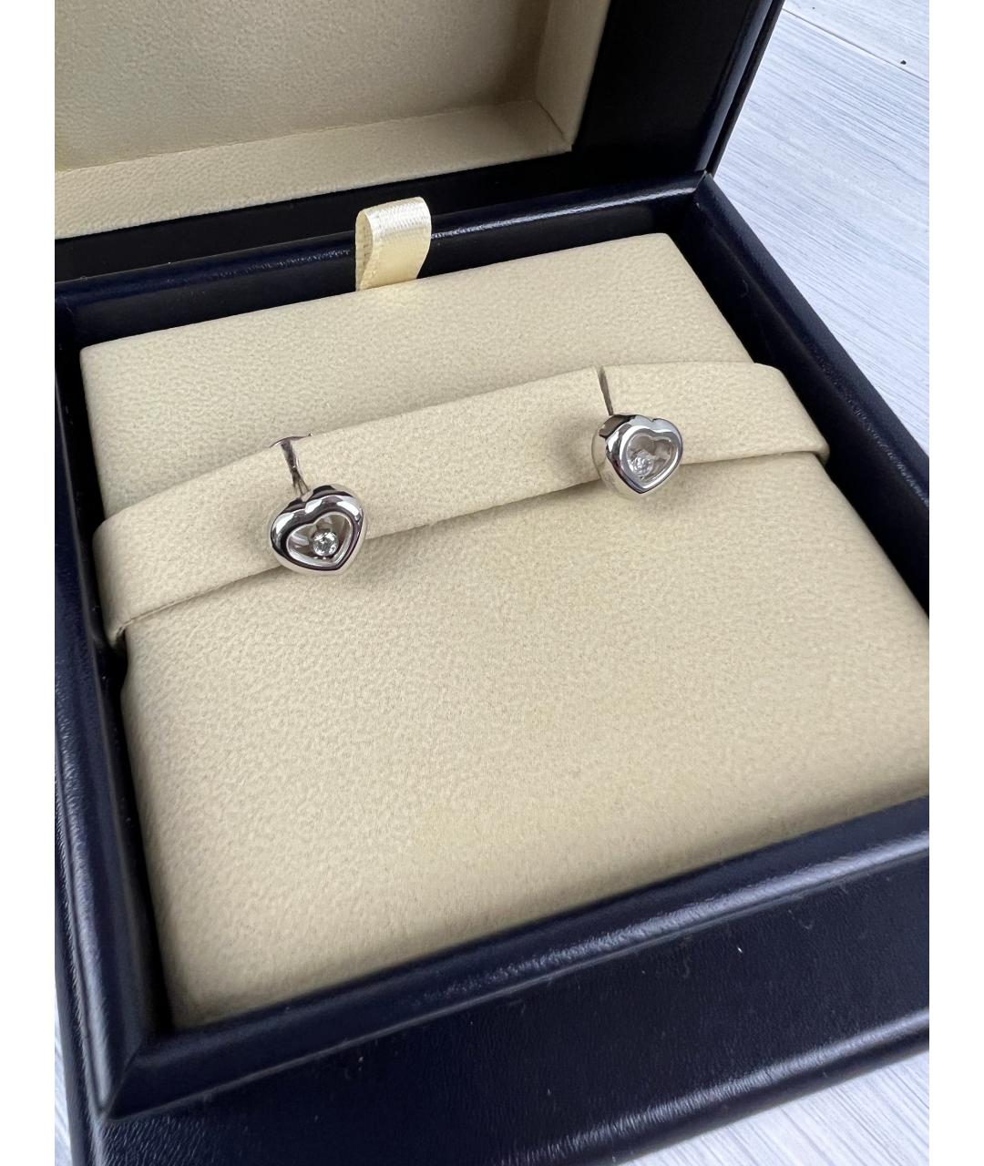 CHOPARD Серебряные серьги из белого золота, фото 3