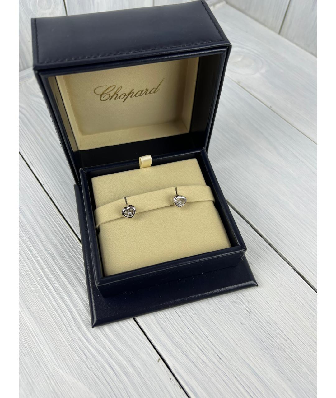CHOPARD Серебряные серьги из белого золота, фото 2