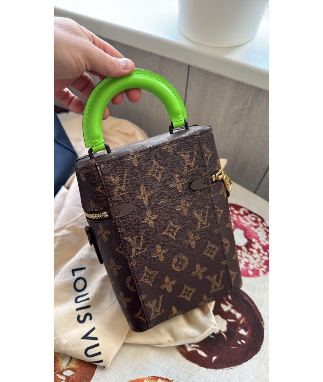 LOUIS VUITTON Коричневая сумка с короткими ручками, фото 2