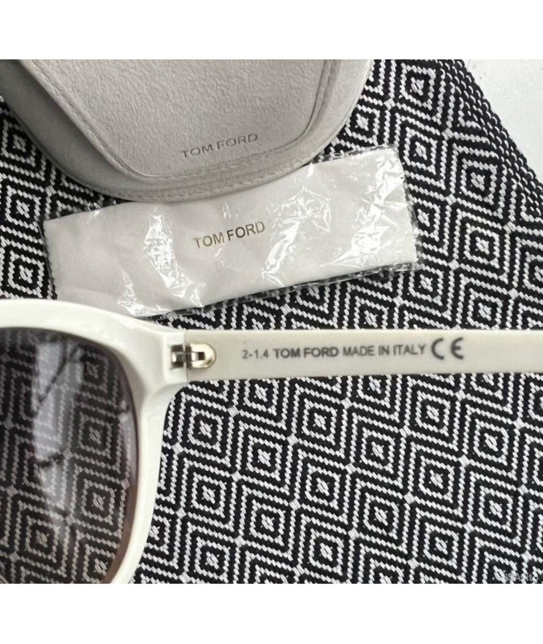TOM FORD Розовые пластиковые солнцезащитные очки, фото 3