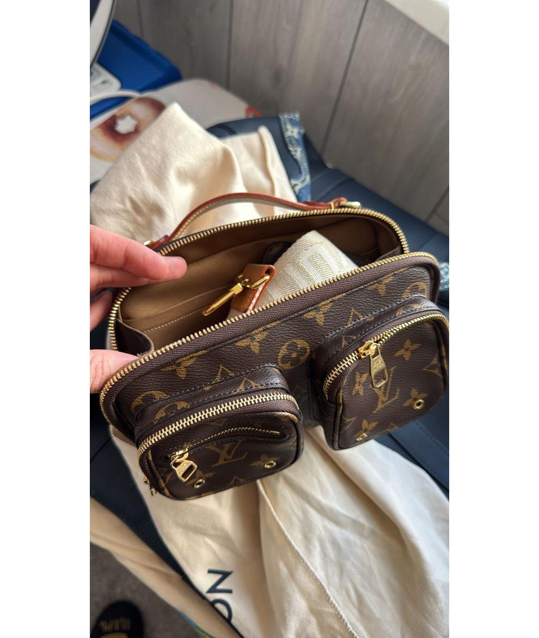 LOUIS VUITTON Коричневая сумка через плечо, фото 3