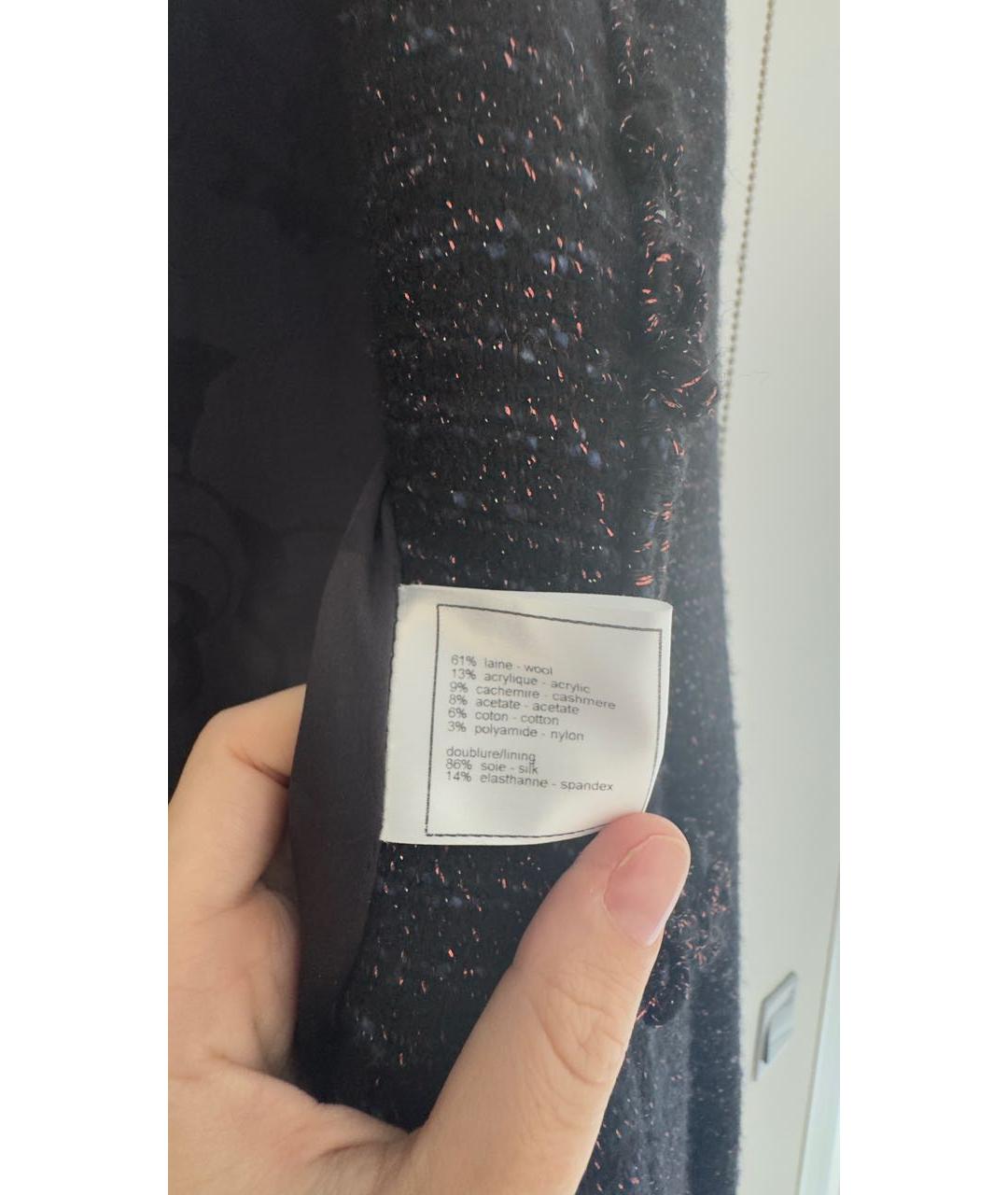 CHANEL Фиолетовый шерстяной жакет/пиджак, фото 6