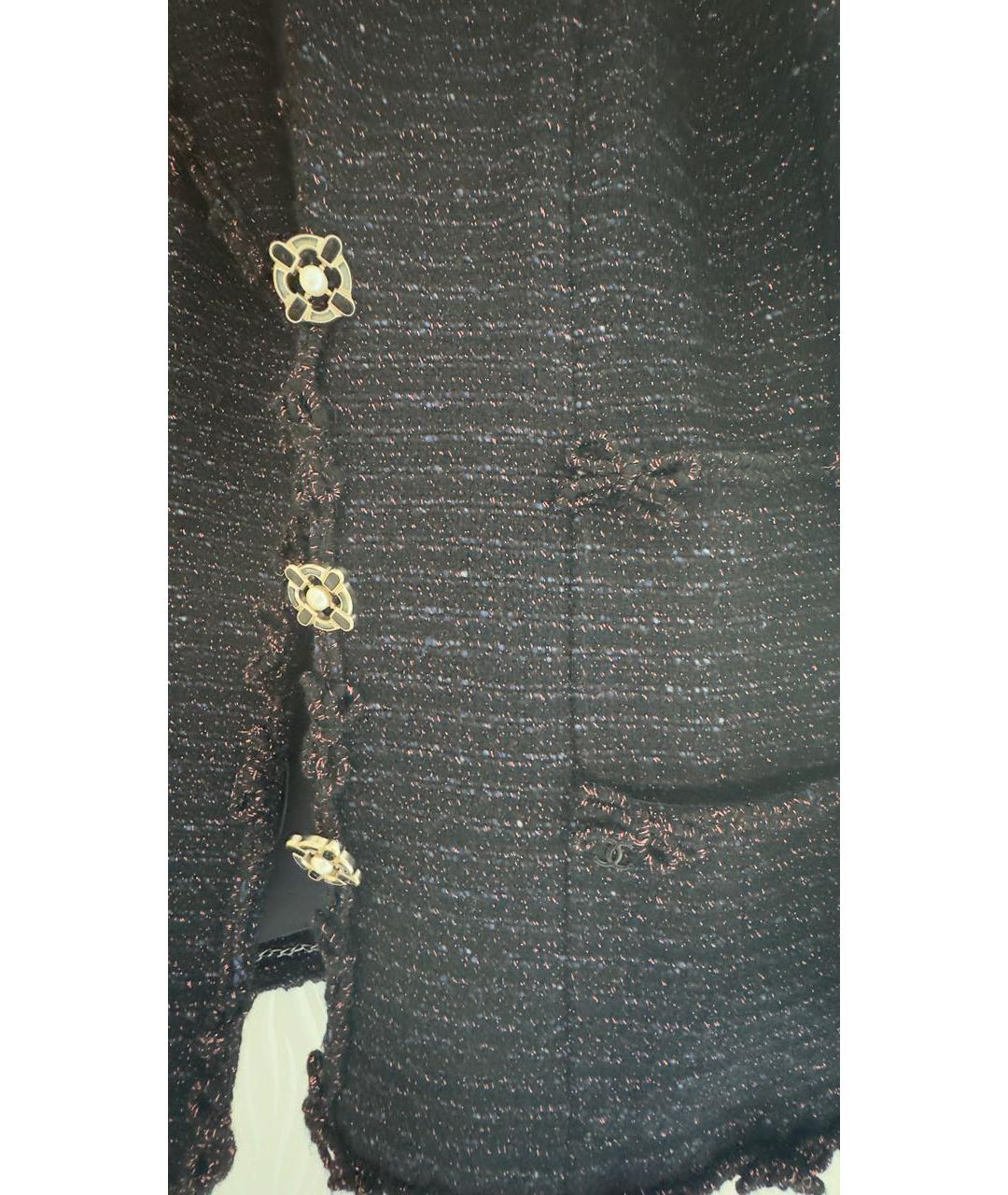 CHANEL Фиолетовый шерстяной жакет/пиджак, фото 4