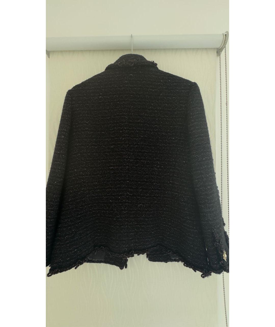 CHANEL Фиолетовый шерстяной жакет/пиджак, фото 2