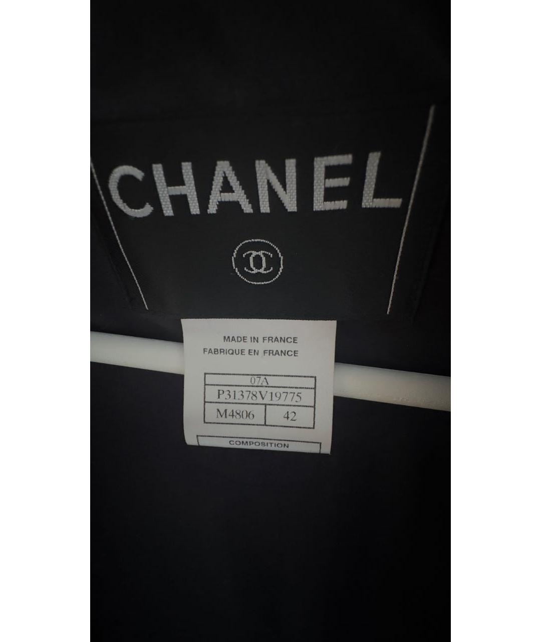 CHANEL Фиолетовый шерстяной жакет/пиджак, фото 3