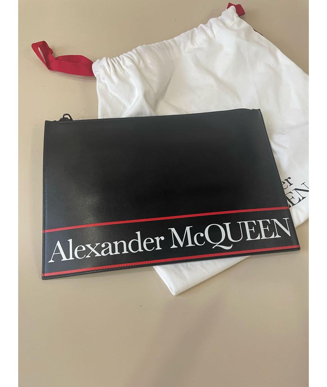 ALEXANDER MCQUEEN Черная кожаная папка для документов, фото 7