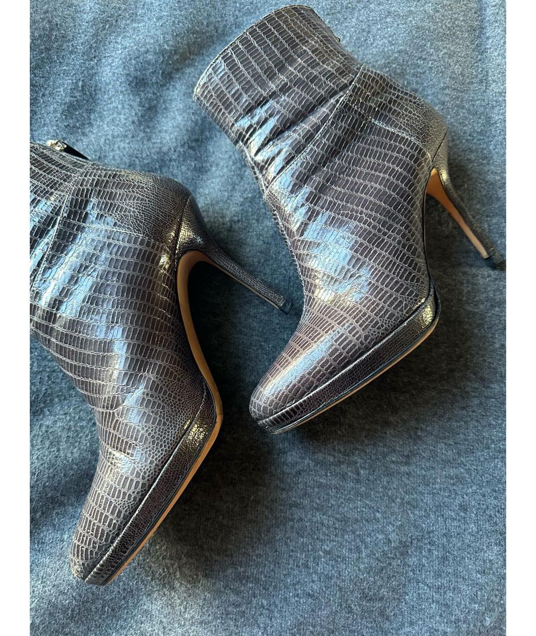 JIMMY CHOO Коричневые ботильоны из экзотической кожи, фото 5