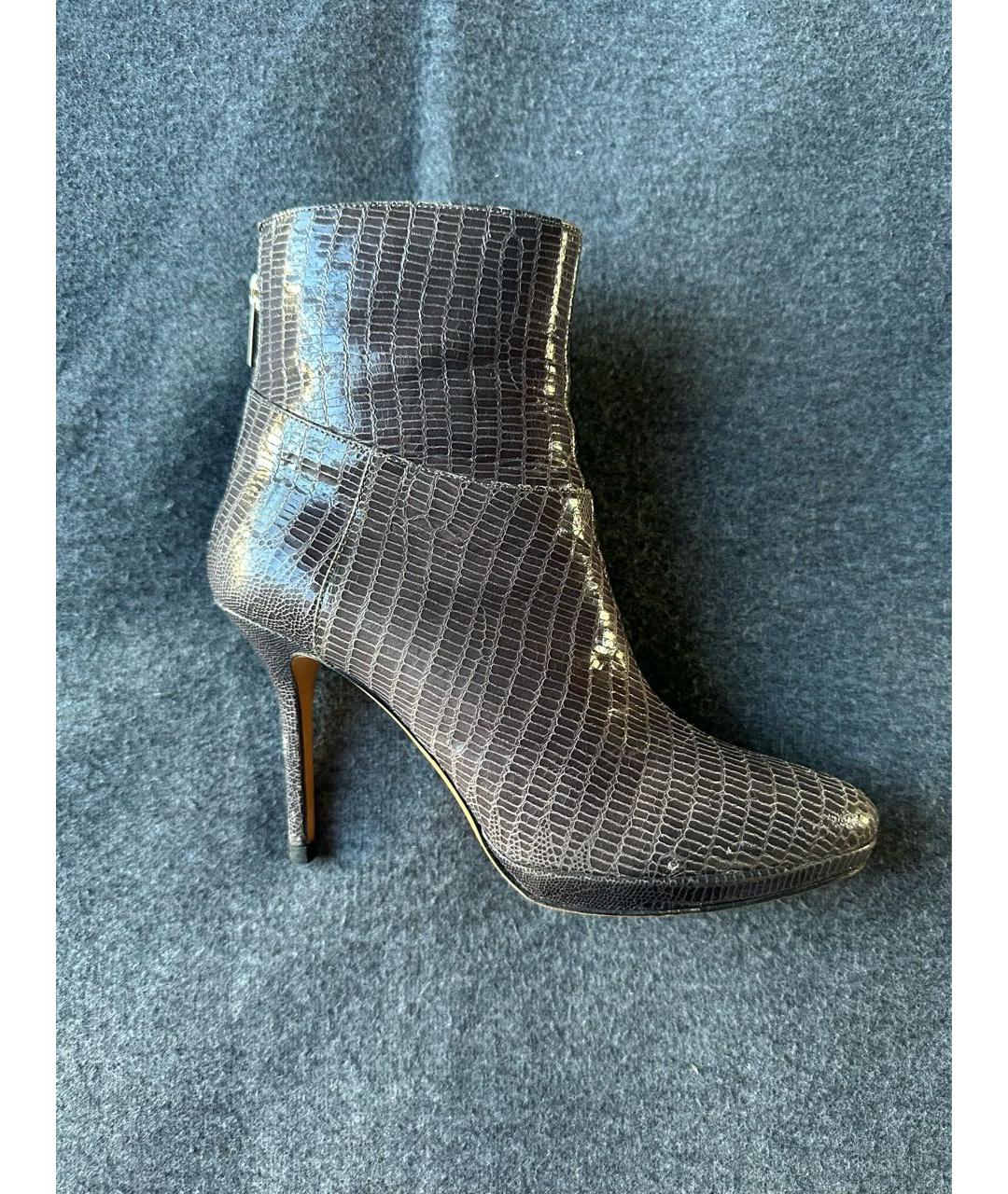 JIMMY CHOO Коричневые ботильоны из экзотической кожи, фото 7